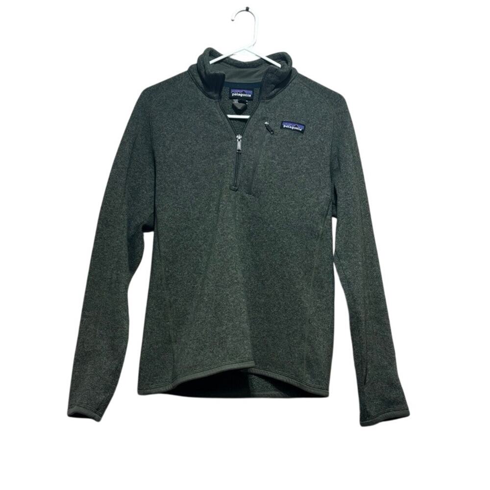 Patagonia Mens Better Sweater 1/4 Zip Fleece Pullover Extra Small XS Green